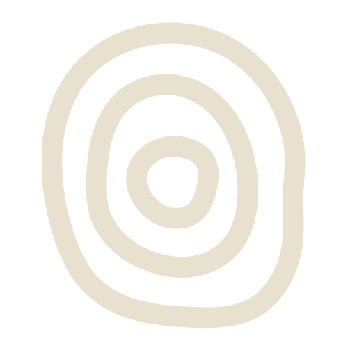 Beige silicone gasket with concentric circles on a white background